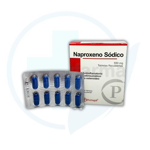 Naproxeno Sodico 550 mg (Portugal) Caja x 100 Tabletas