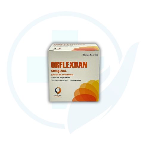Orflexdan (Orfenadrina Citrato 60 mg) Caja x 25 Ampollas