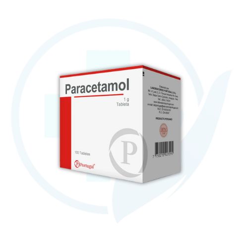 Paracetamol 1g (Portugal) Caja x 100 Tabletas