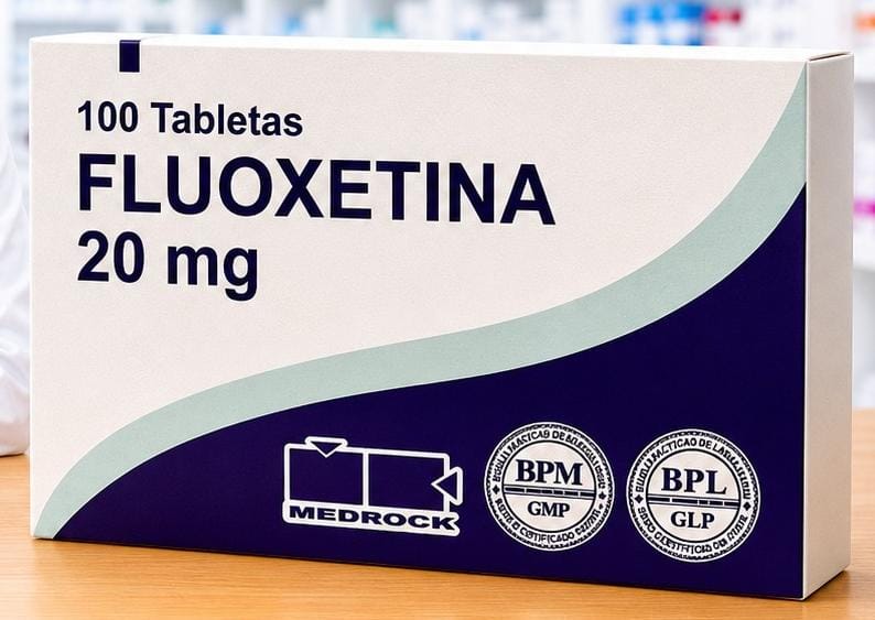 Fluoxetina 20 mg (Medrock) Caja x 100 Capsulas