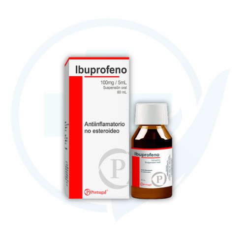 Ibuprofeno 100 mg Jarabe (Portugal) 60 ml