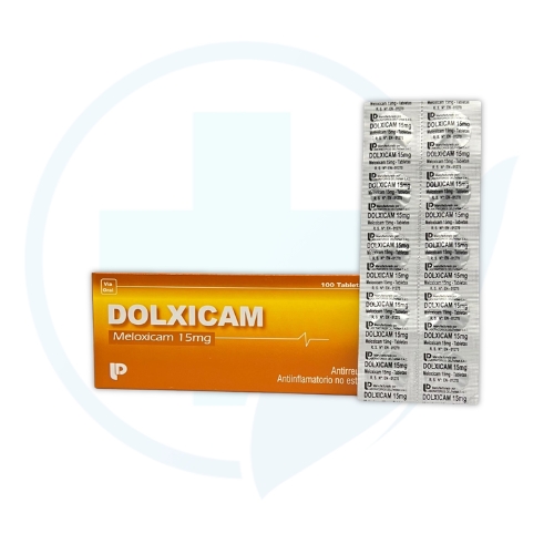 Dolxicam 15 mg (Meloxicam 15 mg) Caja x 100 Tabletas