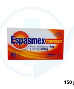 Espasmex Compuesto (Hioscina N Butilbromuro 10 mg + Paracetamol 500 mg) Caja x 60 Tabletas