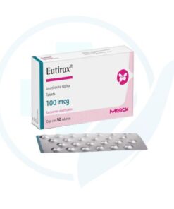 Eutirox 100 mcg (Levotiroxina Sódica) Caja x 50 Tabletas