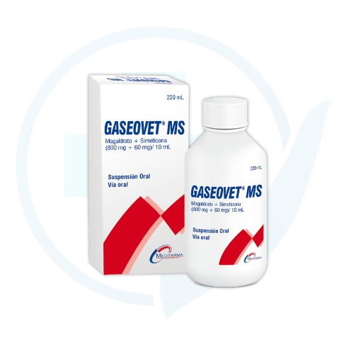 Gaseovet MS Jarabe (Magaldrato 800 mg + Simeticona 60 mg) 220 ml