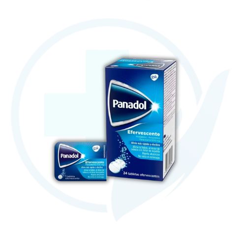 Panadol Efervecente (Paracetamol 500 mg) Caja x 24 Tabletas