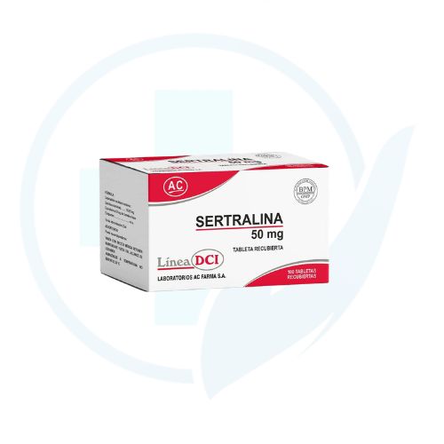 Sertralina 50 mg (AcFarma) Caja x 100 Tabletas