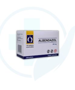 Albendazol 200 mg (IQ Farma) Caja x 100 Tabletas Masticables