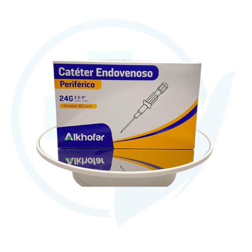 Cateter 24G x 3/4´´ (Alkhofar) Caja x 100 und