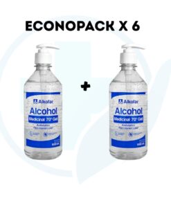 Alcohol 70 Gel (Alkofarma) Frasco 500 ml - EconoPack x 2 Botellas