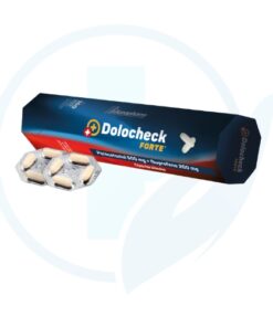 DoloCheck Forte (Paracetamol 500 mg +Ibuprofeno 200 mg) Caja x 100 Capsulas