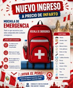 MOCHILA DE EMERGENCIA EQUIPADA