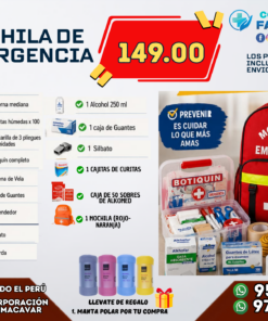 Mochila de primeros auxilios