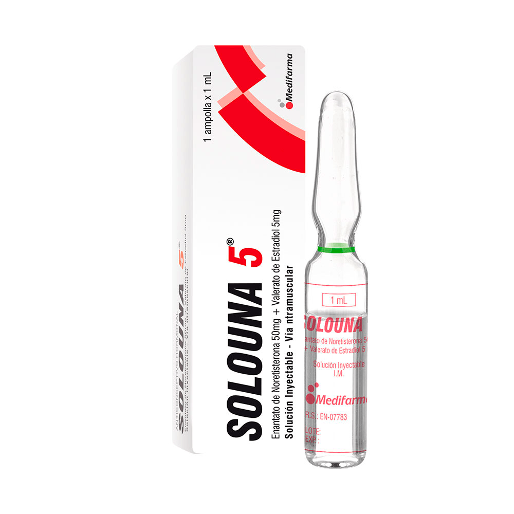 SOLOUNA 5 X 1 AMPOLLA ANTICONCEPTIVA