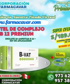 COCTEL B-VAT (10 AMP) PREMIUN + KIT INTRAVENOSA (CLORURO, VENOCLISIS Y MARIPOSA)